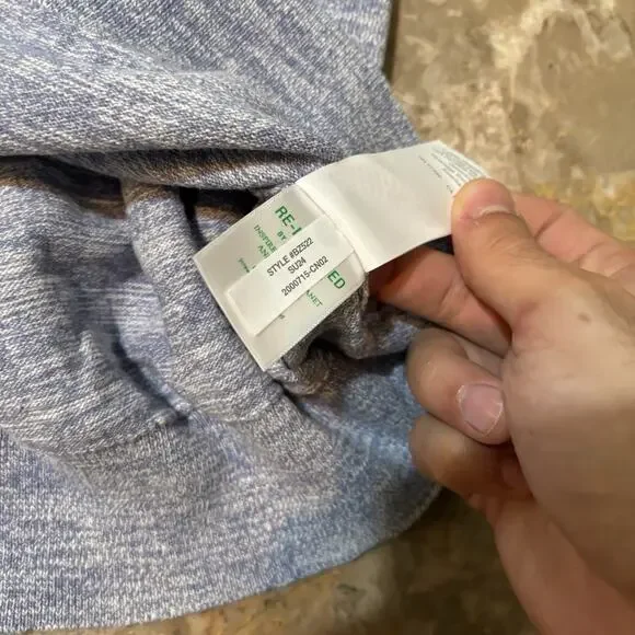 J Crew Sweater Polo Shirt Mens 2XL Blue Cotton Blend Short Sleeve BZ522 - Picture 7 of 9